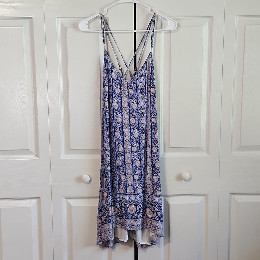Paper Crane Anthropologie Women's Multi-Colored Floral Dress Size SM Boho Beach